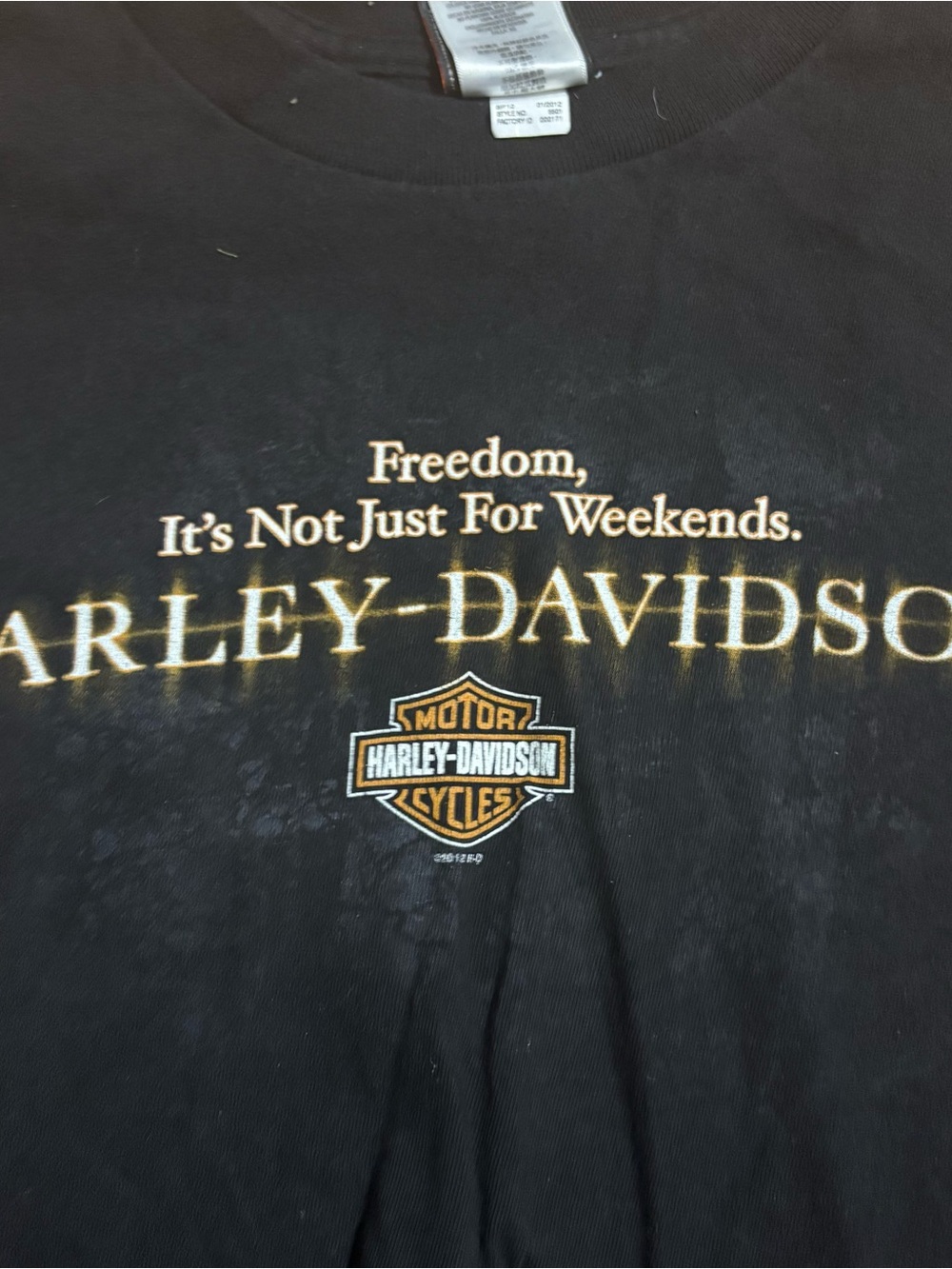 Vintage Harley Davidson Motorcycles Double Sided Tank Top Ohio Biker XL - Picture 3 of 12